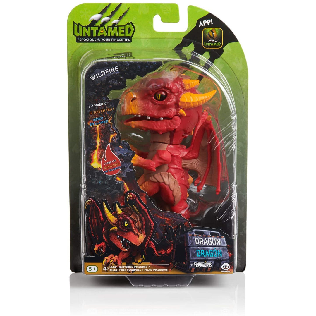 WowWee Fingerlings Untamed Dragon Series 1 Wildfire (Red) 3861 - Maqio
