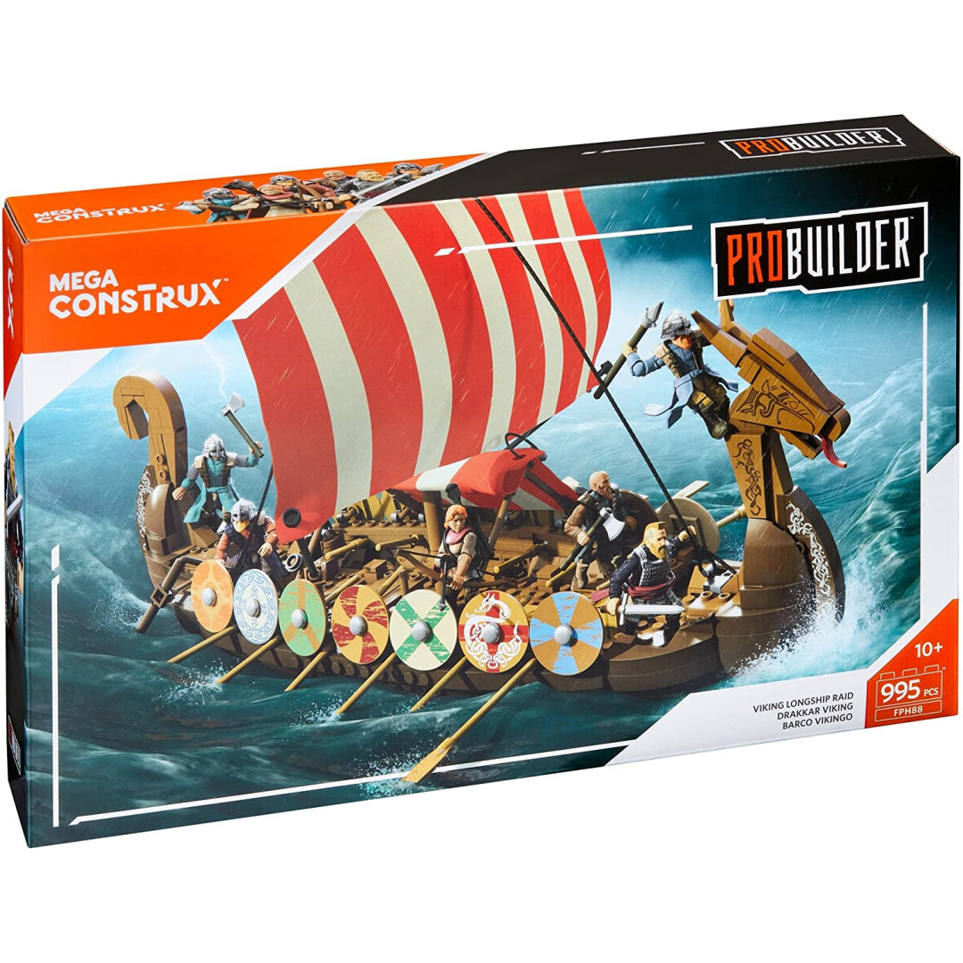 Mega Bloks Construx FPH88 Construx Probuilder Viking Longship Raid - Maqio