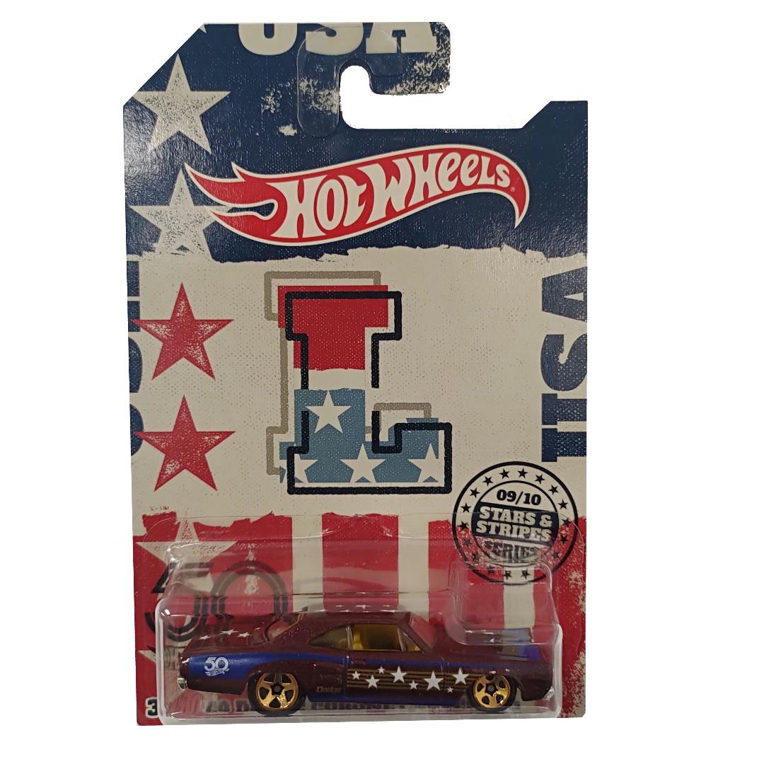 Hot Wheels Stars & Stripes Set of 10 Vehicles - 50th Anniversary - Maqio