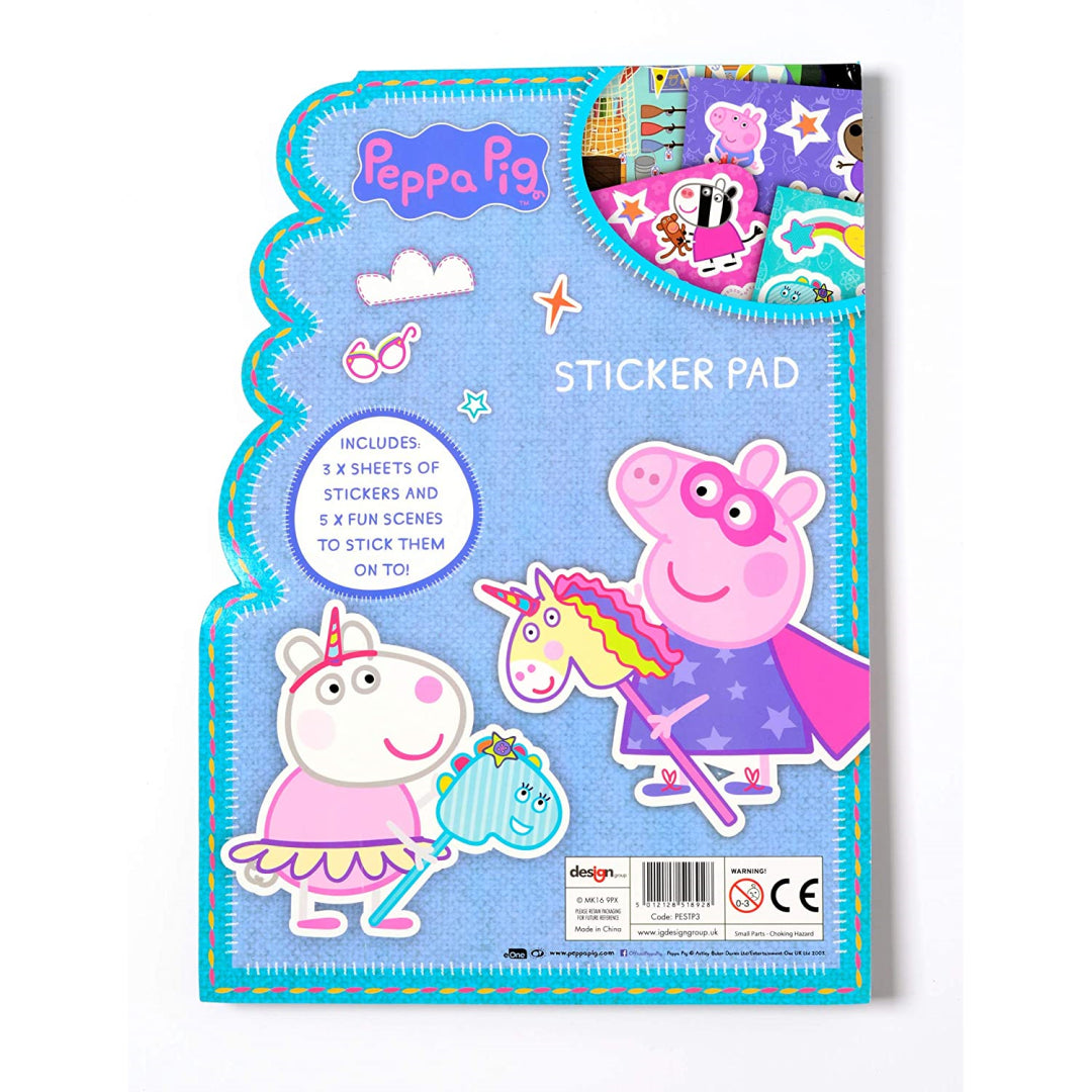 Peppa Pig Shaped Stickers Pad - Maqio