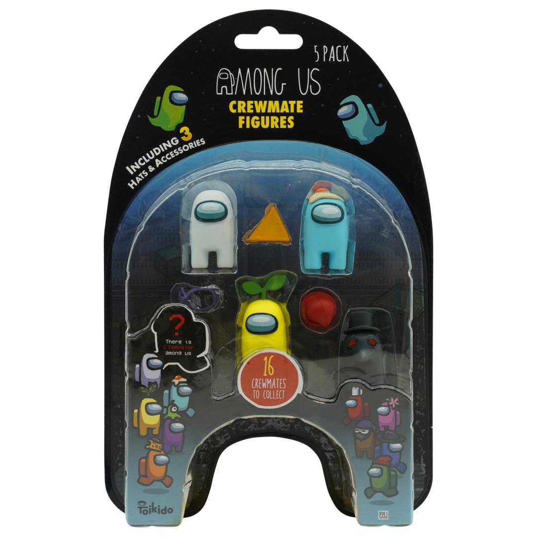 Official & Fully Licensed Among Us Crewmate Figures 5 Pack v4 - Maqio