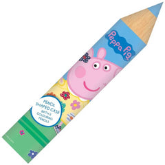 Peppa Pig Pencil Shaped Case & 8 Pencils - Maqio