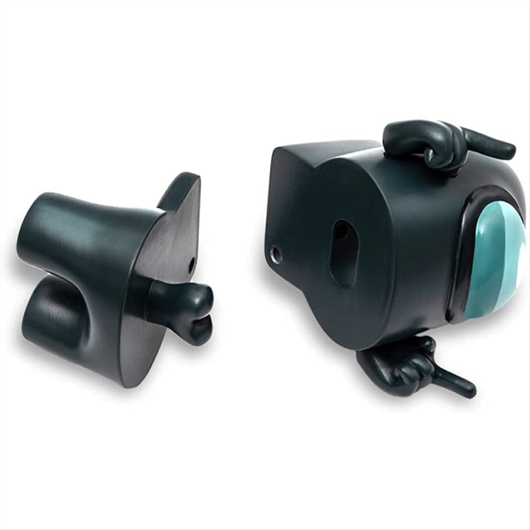 Official & Fully Licensed Among Us Action Figures Pack of 2 Black & White - Maqio