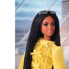 Barbie @Barbiestyle Yellow Dress & Coat Doll - Maqio