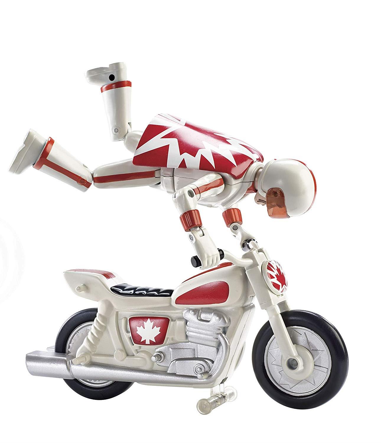 Disney Pixar Toy Story 4 Stunt Bike Racer Duke Caboom with Motorcycle GFB55 - Maqio