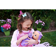 My Garden Baby Feed and Change Baby Butterfly Doll with Purple Hair - Maqio