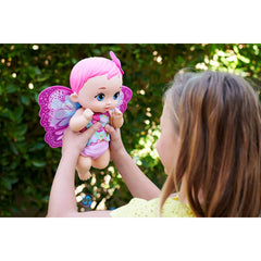 My Garden Baby Feed and Change Baby Butterfly Doll with Light Pink Hair - Maqio