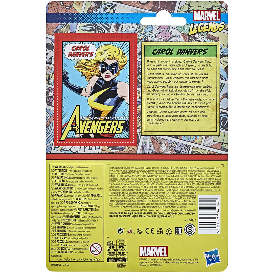 Marvel Legends Carol Danvers Retro Figure - Maqio