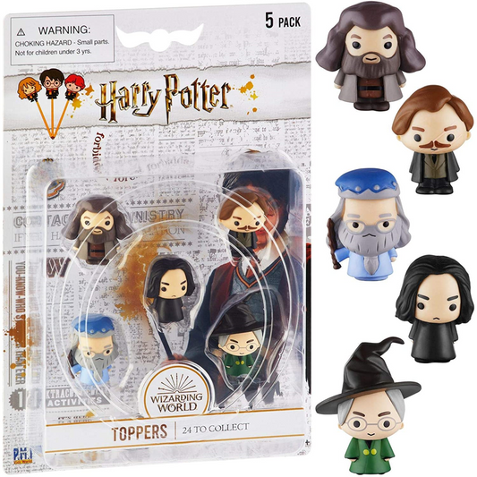 Harry Potter Pencil Toppers 5 Pack Blister Snape In Middle HP2040 - Maqio