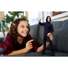 Harry Potter Severus Snape Collectible Doll with Black Robes & Wand
