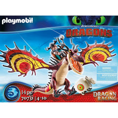 Playmobil DreamWorks Dragons Dragon Racing Snotlout & Hookfang - Maqio