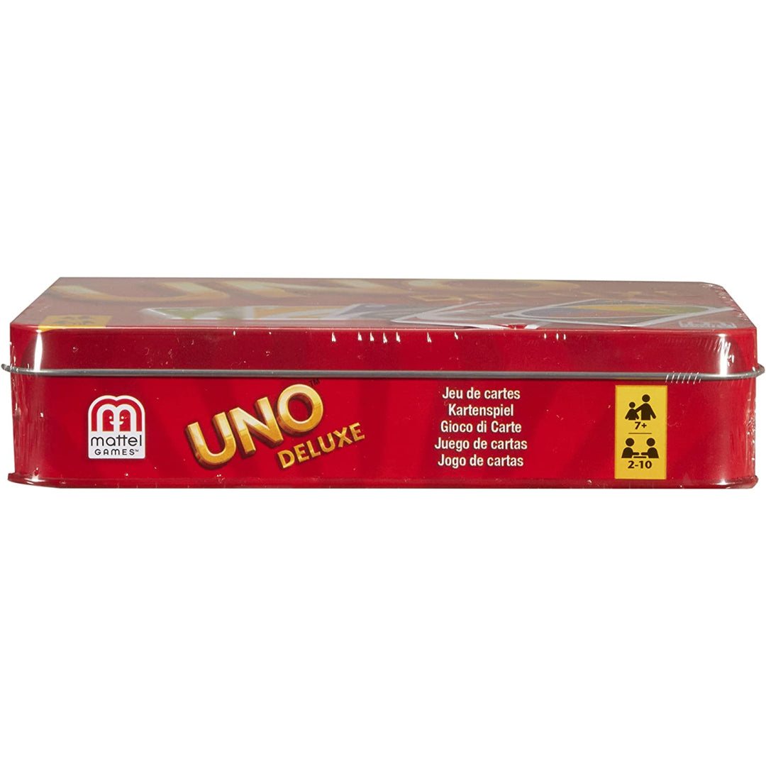 Uno Tin Deluxe Classic Card Family Game - Maqio