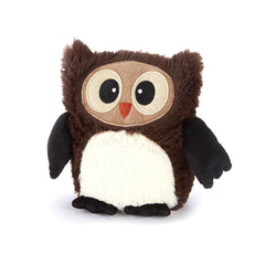 Warmies Lavendar Scented DARK BROWN OWL Microwavable Plush Toy 686153 - Maqio