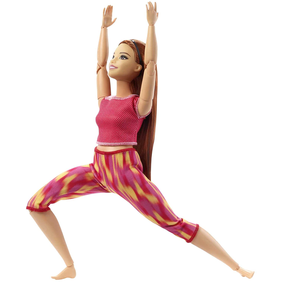 Barbie Red Hair Made to Move Doll Flexible Yoga Doll - Maqio