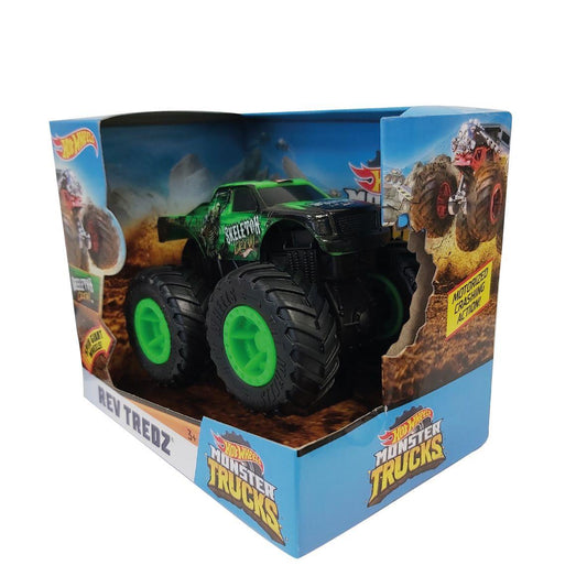 Hot Wheels Rev Tredz Skeleton Crew Monster Truck Vehicle FYJ79 - Maqio