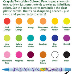 Crayola 18 Twistables Colored Pencils - Maqio