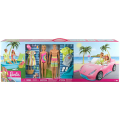 Barbie Gift Set with Convertible Pool Barbie Doll and Ken Doll in Swimwear - Maqio