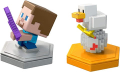 Minecraft Earth Boost Minis - Attacking Steve & Spawning Chicken 2 Pack GKT42 - Maqio