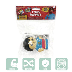Ryan's World 124755 Soft n' Slo Squishies Ryan in Blue Shirt w/ Logo (401566) - Maqio