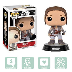 Star Wars Episode 7 - The Force Awakens 9627 Rey Final Scene Lightsaber Hilt Vinyl Bobble-Head Collector's figure - Maqio