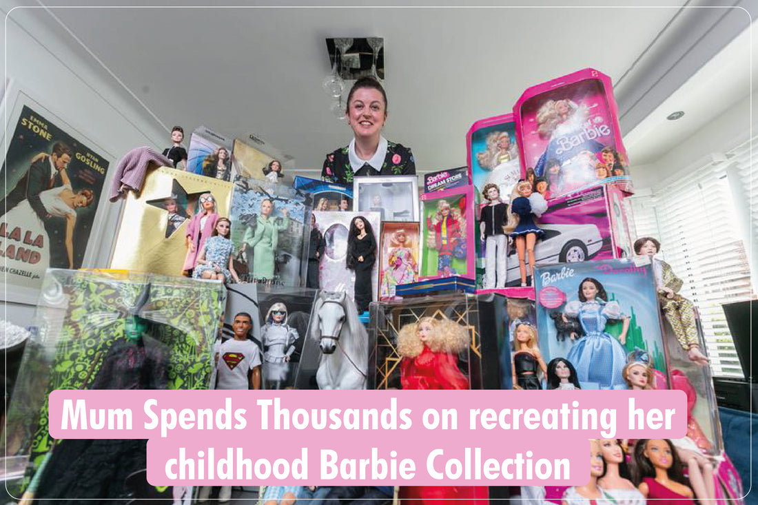 Mum Spends Thousands on recreating her childhood Barbie Collection