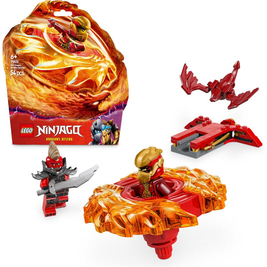 Lego Ninjago 71823 Kais Dragon Spinjitzu Spinner 2 Minifigures Construction Playset