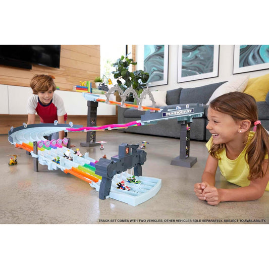 Hot Wheels Mario Kart Rainbow Road Track