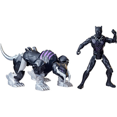 Marvel Mech Strike Black Panther & Sabre Claw Mechasaur 4-Inch Action Figure