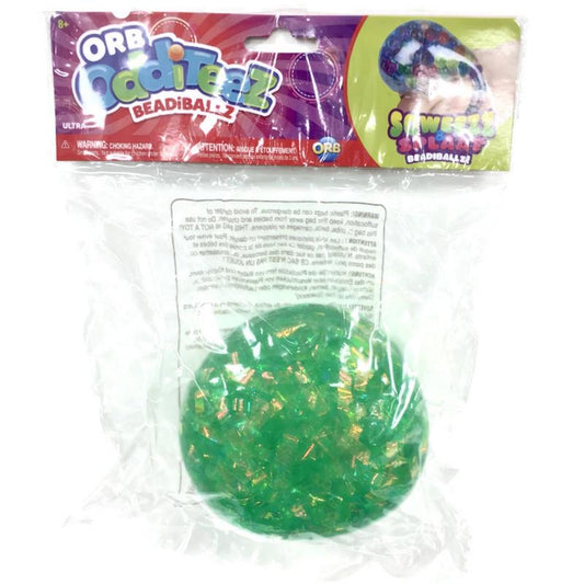 Orb Odditeez BeadiBallz Ultra Sparkle Ribbon Green
