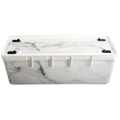Maqio Polypropylene IML Print Cable Tidy Box - Marble