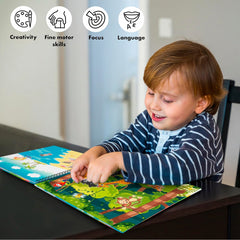 Abeec Reusable Sticker Scene Book Kids Activity Book