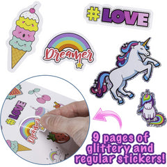 Abeec Unicorn Magic Stationery Set Kids Craft Supplies