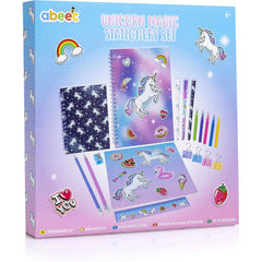 Abeec Unicorn Magic Stationery Set Kids Craft Supplies