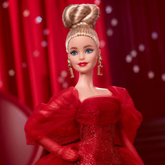 Barbie Signature Mattel 80th Anniversary Glittery Red Tulle Gown Doll