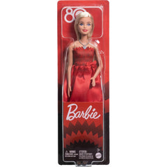 Barbie Mattel 80th Anniversary Red Dress Doll