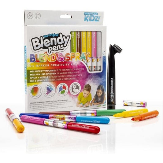 Chameleon Kidz Blend & Spray 24 Marker Creativity Kit