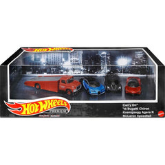 Hot Wheels Premium Bugatti Chiron Agera R Speedtail Set
