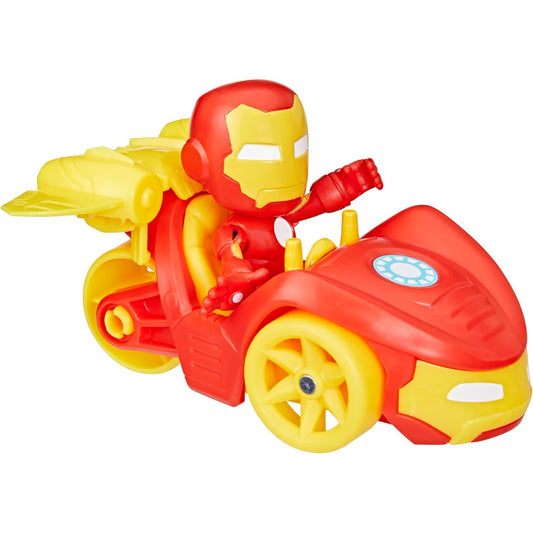 Marvel Spidey & Friends Iron Man Iron Racer Vehicle Set