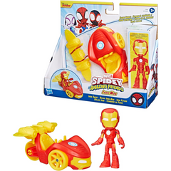 Marvel Spidey & Friends Iron Man Iron Racer Vehicle Set