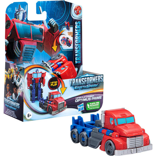 Transformers Earthspark Optimus Prime 1-Step Flip Changer