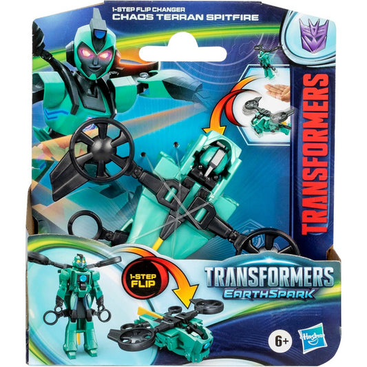 Transformers Earthspark Chaos Terran Spitfire 1-Step Flip Changer