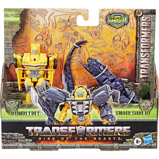 Transformers Rise of the Beasts Bumblebee & Snarlsaber 2 Pack