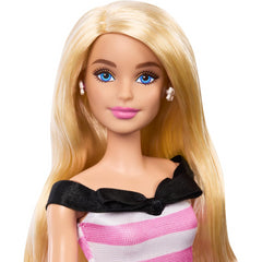 Barbie Pink & White Stripe Dress Anniversary Doll