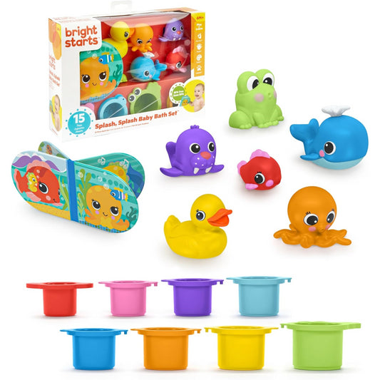 Bright Starts Splash Splash Baby Bath Toy Set