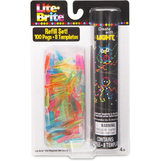 Lite-Brite Refill Set Pegs and Templates