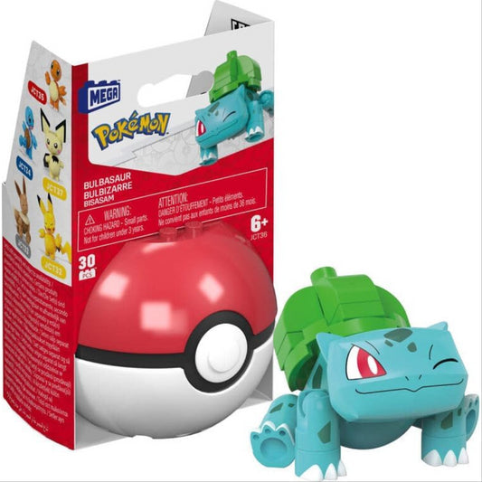 Mega Construx Pokemon Bulbasaur Poke Ball Building Figure