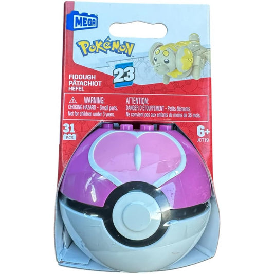 Mega Construx Pokemon Fidough Poke Ball Building Set