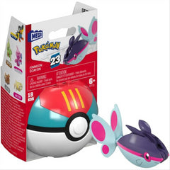 Mega Construx Pokemon Finneon Poke Ball Building Set