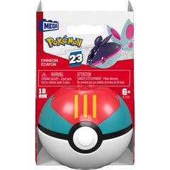 Mega Construx Pokemon Finneon Poke Ball Building Set
