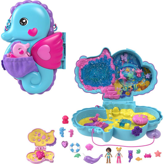 Polly Pocket Daddy & Me Seahorse Purse Playset